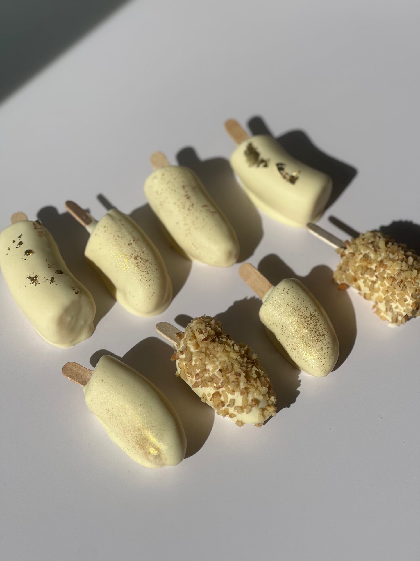 Covered chocolate bananas