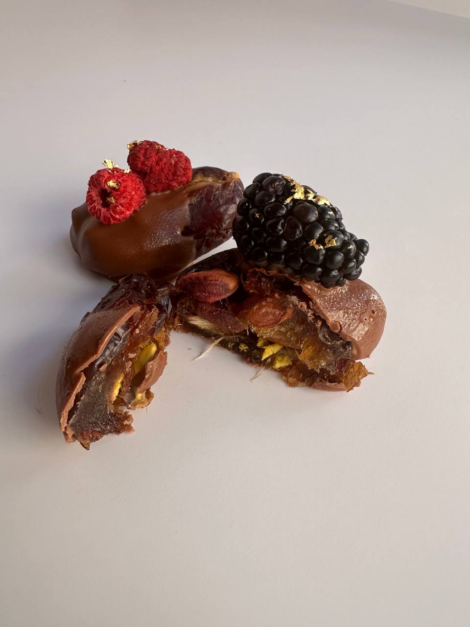 Covered chocolate dates