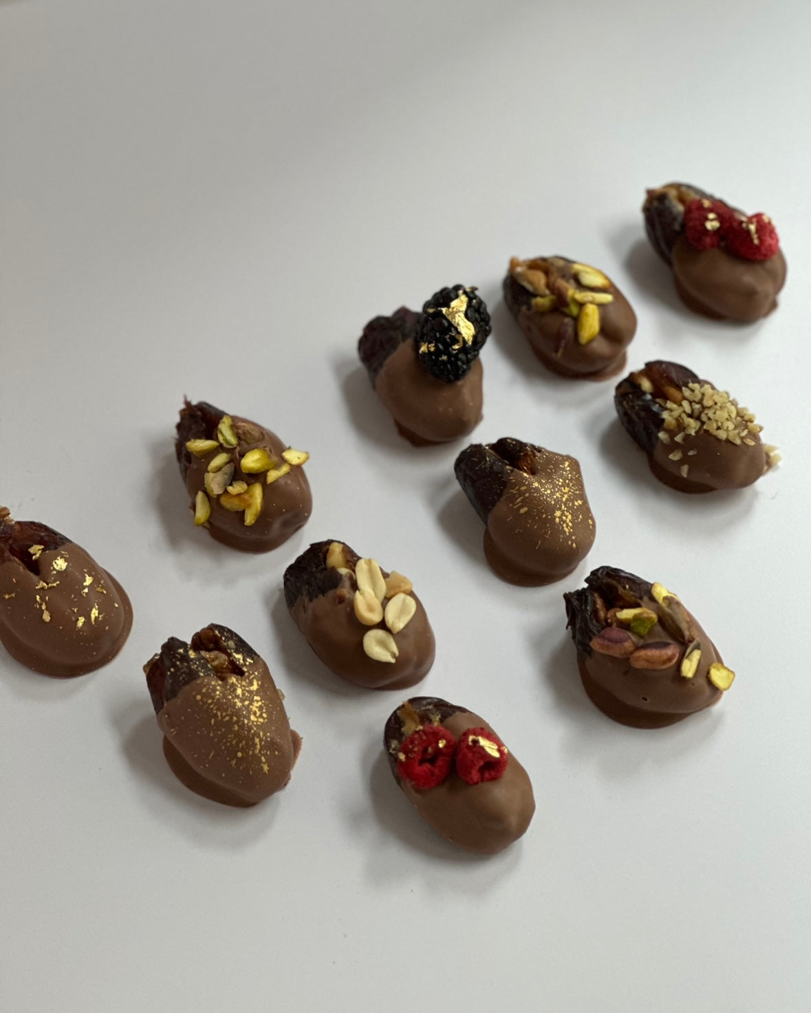 Covered chocolate dates